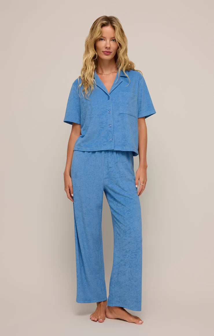 Pantalon en terry Let’s cruise - Salty Blue