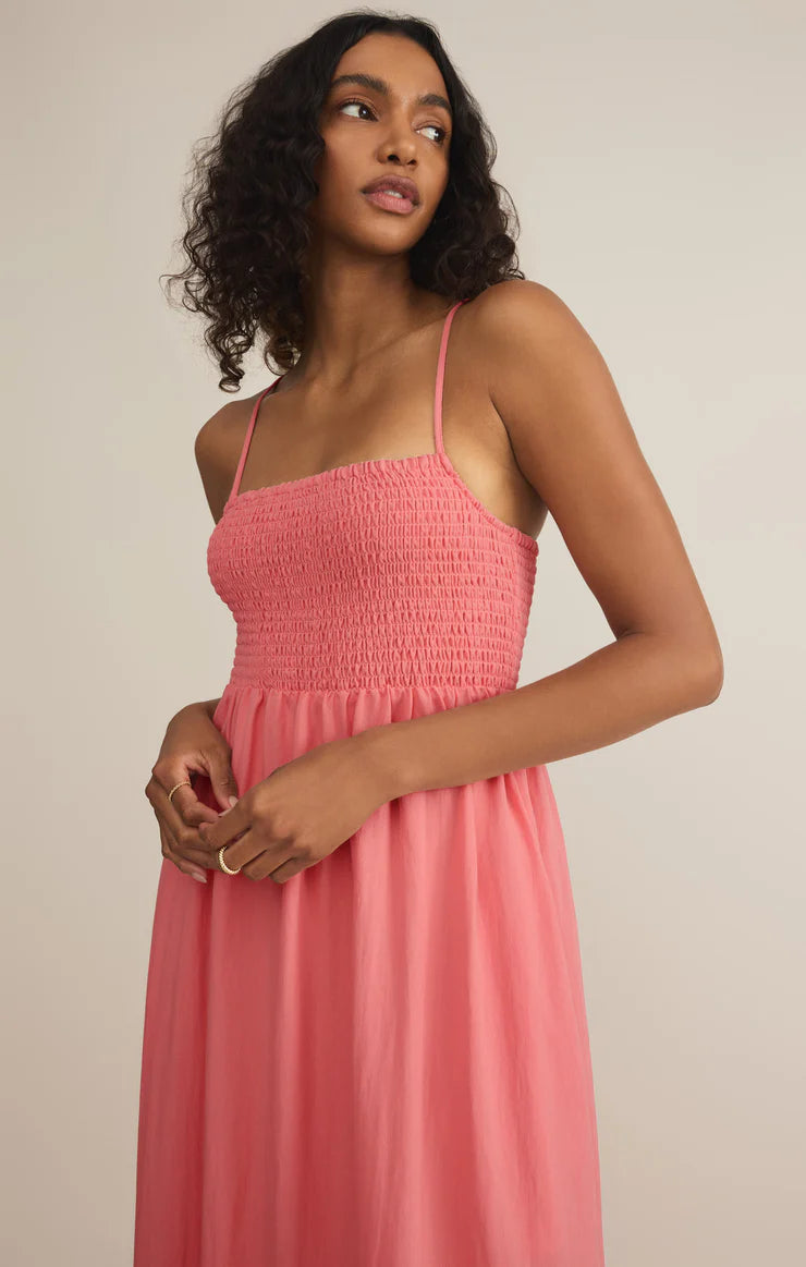 Robe maxi Beach Side - Sunset Pink