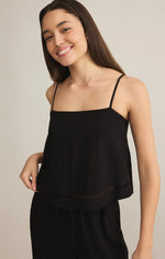 Camisole support intégré La Luz - Black