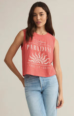 Chandail sans manches Paradise la mer - Sunset Pink