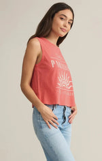 Chandail sans manches Paradise la mer - Sunset Pink