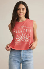 Chandail sans manches Paradise la mer - Sunset Pink