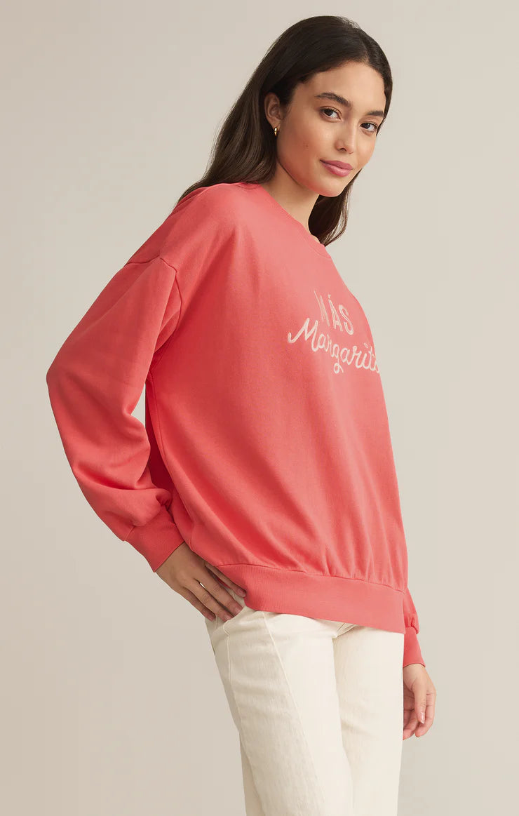 Crewneck Mas Margaritas - Sunset Spink