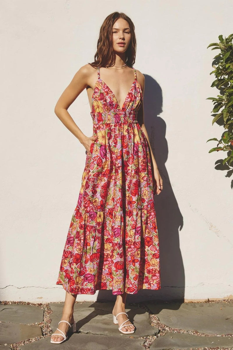 Robe Maxi Garden Tulip - Multi