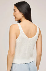 Camisole en tricot Lizzie - White