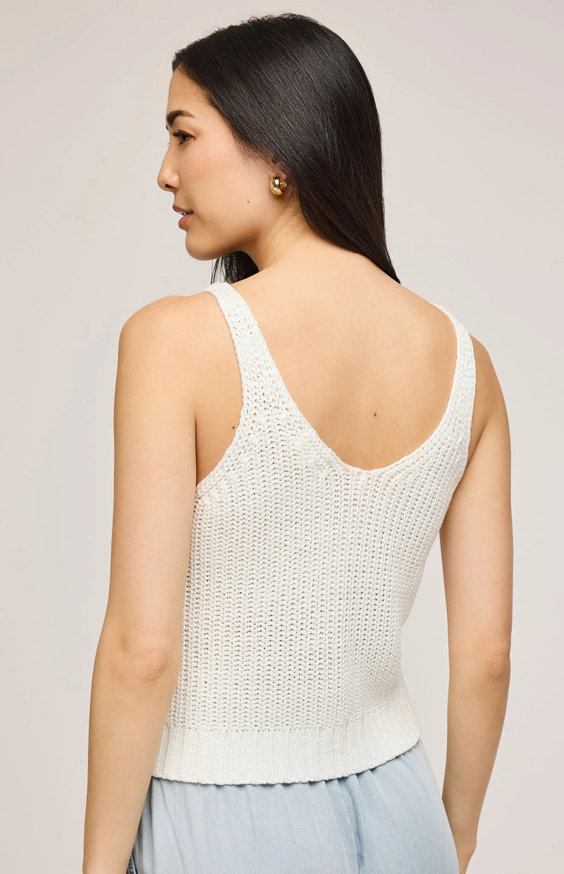 Camisole en tricot Lizzie - White