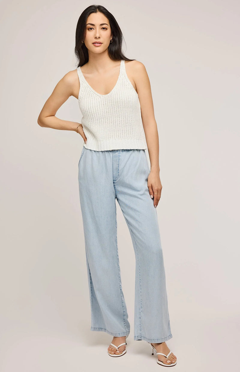 Camisole en tricot Lizzie - White