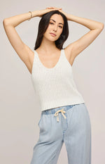 Camisole en tricot Lizzie - White