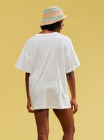 Tee-shirt surdimensionné Sweet Sunshine - Bright White