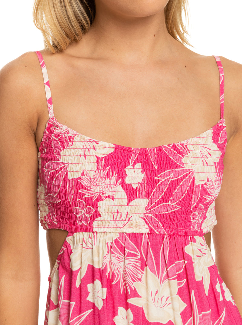 Hot Tropics Maxi Dress - Shocking Pink Wild Oasis