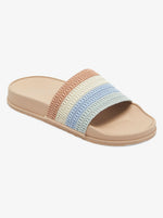 Sandales Slippy Crochet - Light Blue/Brown