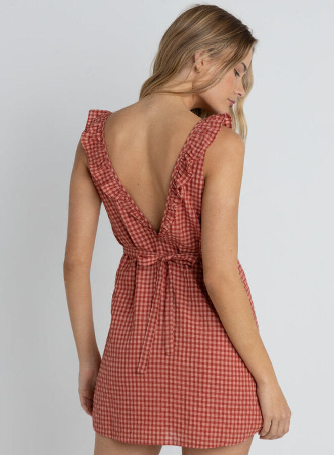 Mini robe à volants Lola - Red