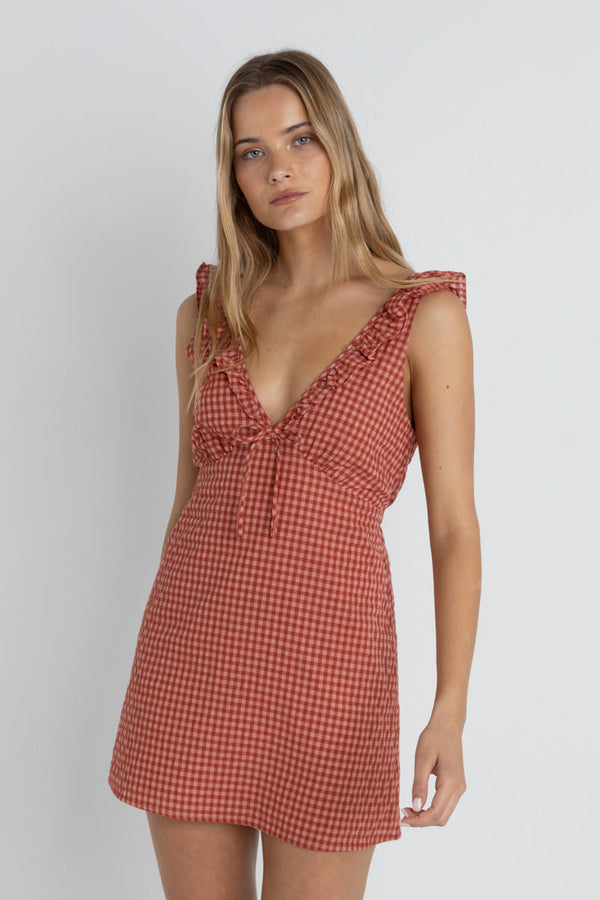 Mini robe à volants Lola - Red