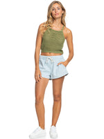 Malibu Crush Mesh Tank - Loden Green