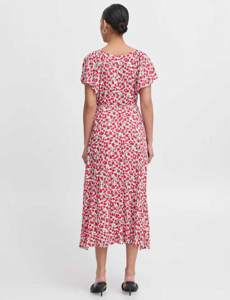 Robe maxi imprimé floral IHAYA - Red Rose