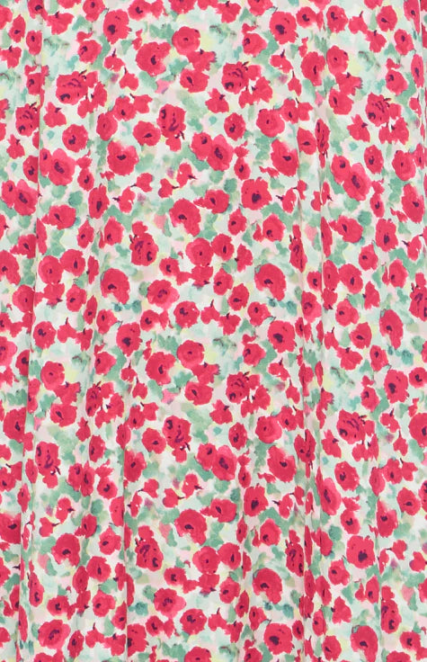 Robe maxi imprimé floral IHAYA - Red Rose