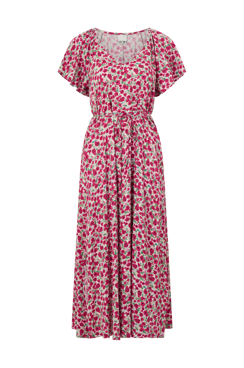 Robe maxi imprimé floral IHAYA - Red Rose