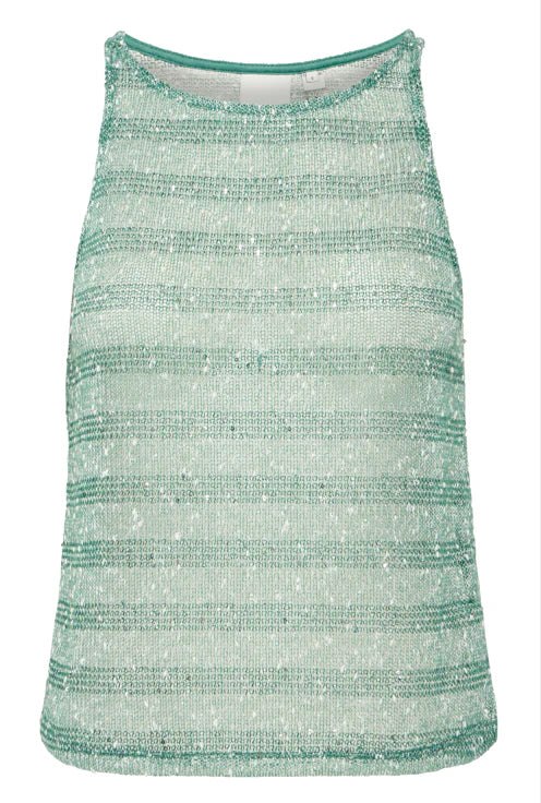 Camisole scintillante Piloua - Green