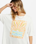 Sunrise to Sunset Oversized Tee - Salt Crystal
