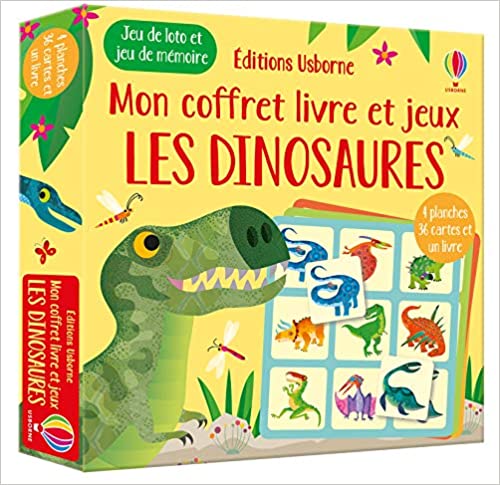 Coffret livre et jeux : Les dinosaures