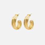 Boucles d’oreilles anneaux sablier