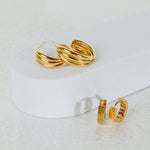 Boucles d’oreilles anneaux sablier