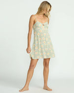 Mini robe fleurie Last Sunset - Pistachio