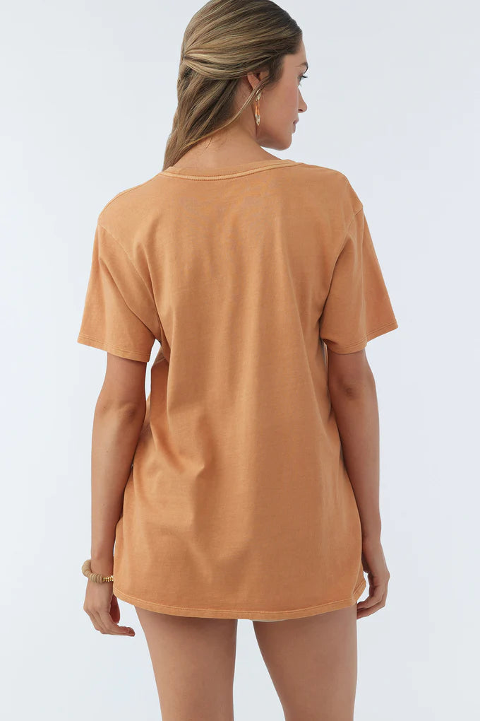 T-shirt surdimensionné Tropical Tide - Golden Brown