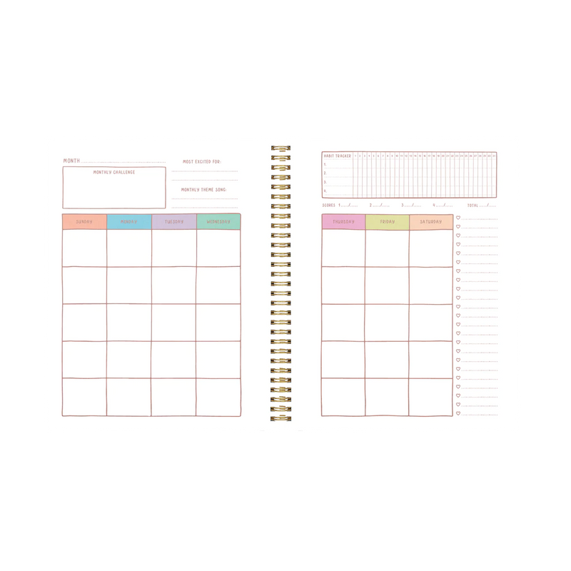 Undated Perpetual Planner - Radiance Flora (Large)