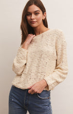 Pull en tricot Rowe Distressed - Whisper White