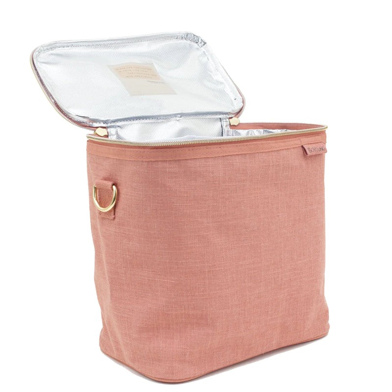 Linen lunch box - Muted Clay