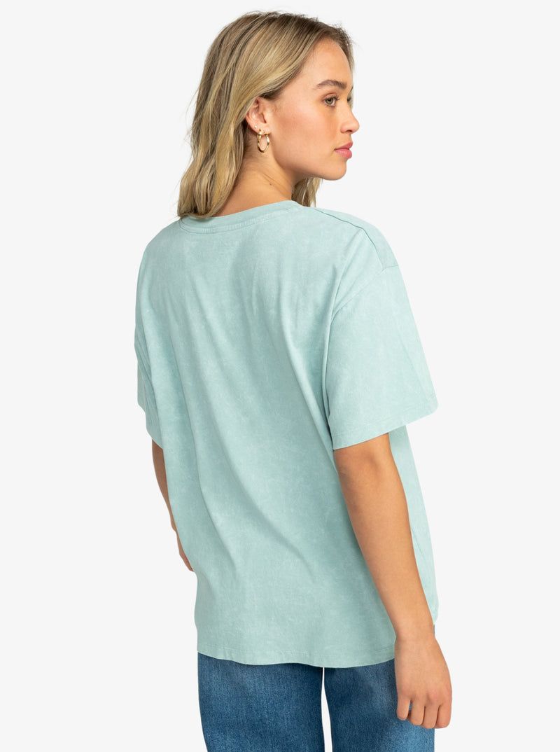 Girl Need Love Oversized T-Shirt - Blue Surf