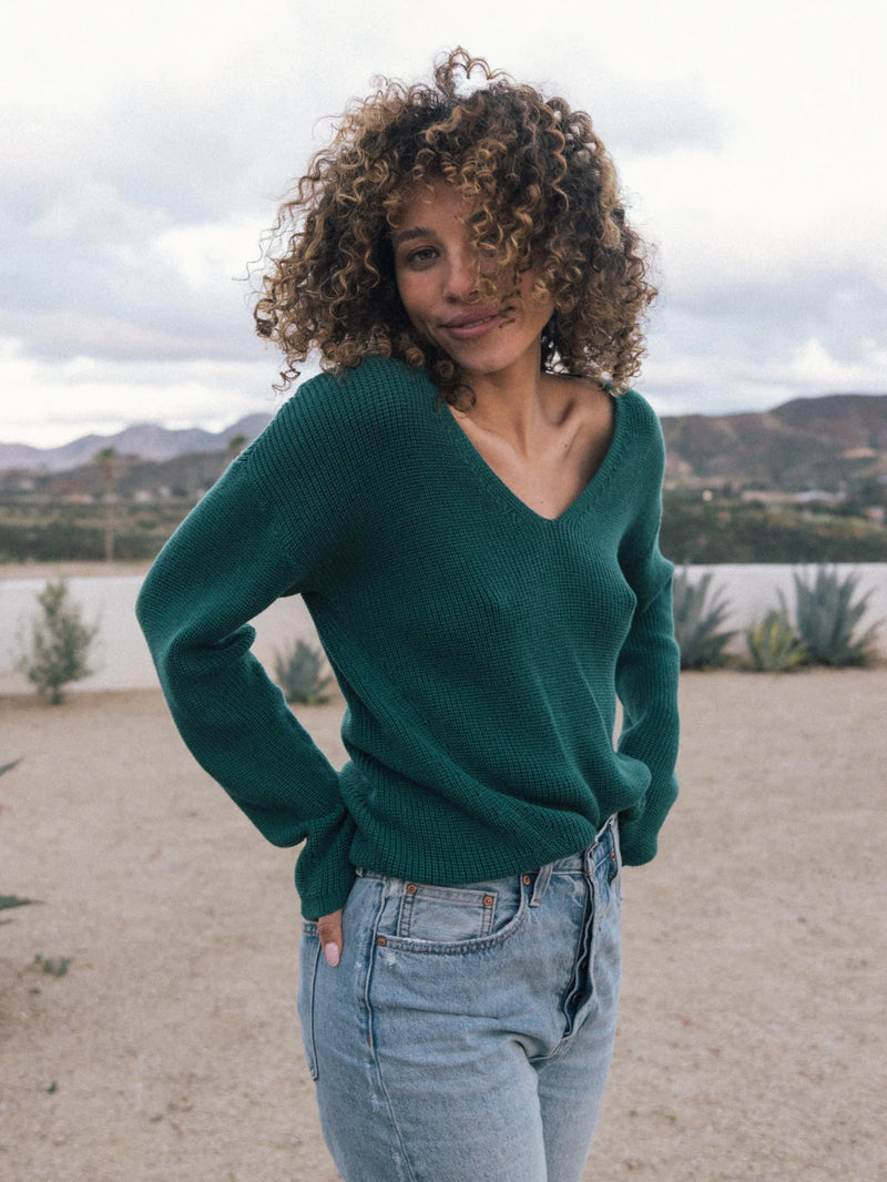 Tucker Sweater - Emerald