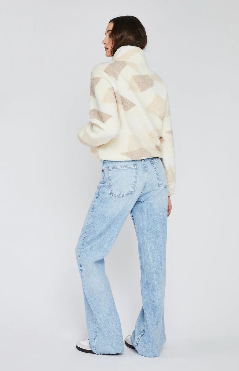 Veste en sherpa Caleb - Cream Stained