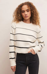 Milan Stripe Sweater - Natural