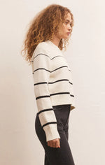 Milan Stripe Sweater - Natural