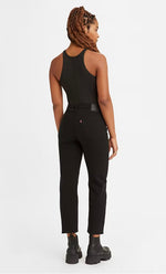 Wedgie Straight Jeans - Black Sprout