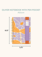 Cahier de note avec porte-crayon - Abloom Oliver