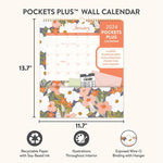 Calendrier 12 mois 2024 Pocket Plus-  Secret Garden