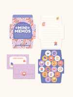 Mini Memo with Stickers - Swaying Blooms