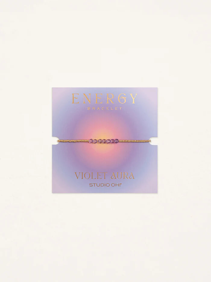 Bracelet d’énergie - Violet Aura