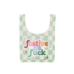 Twist and Shout Festive as fuck reusable bag - Medium