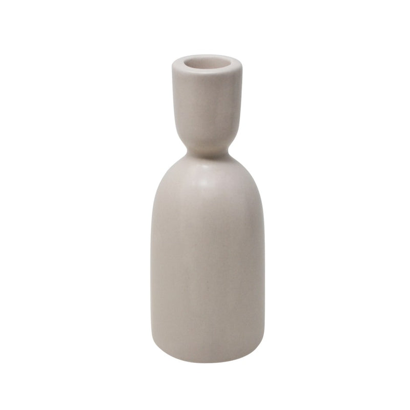 Ceramic candlestick - Beige