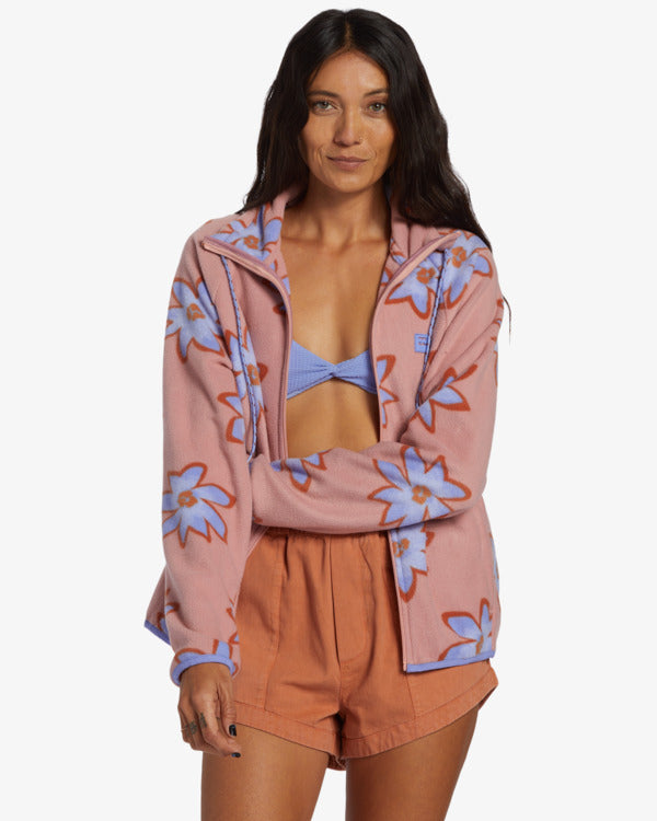 Boudary Zip-Up Lite Fleece Jacket - Dawn Pink