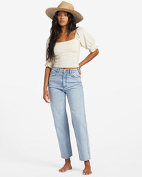 All Day Straight Leg Jeans - Blue Surf