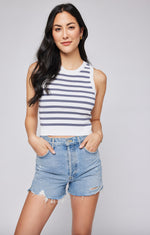 Cora Knit Cami - Blue Stripe