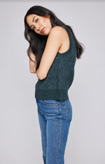 Pull sans manches Peyton - Forest Green