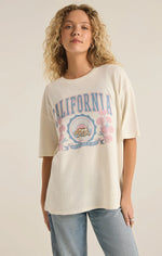 T-Shirt oversized Poppy Bear SoCal - Sea Salt