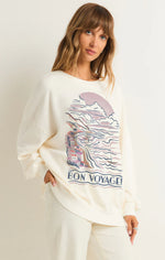 Bon Voyage Crewneck - Sea Salt