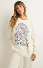 Bon Voyage Crewneck - Sea Salt